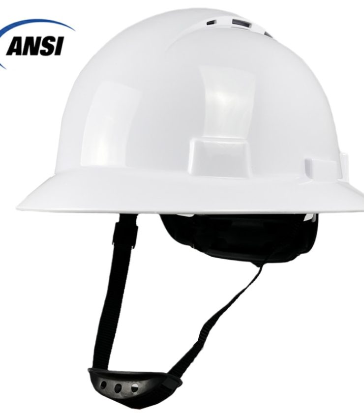 ANSI Approved HDPE Full Brim Hard Hat For Engineering and Construction