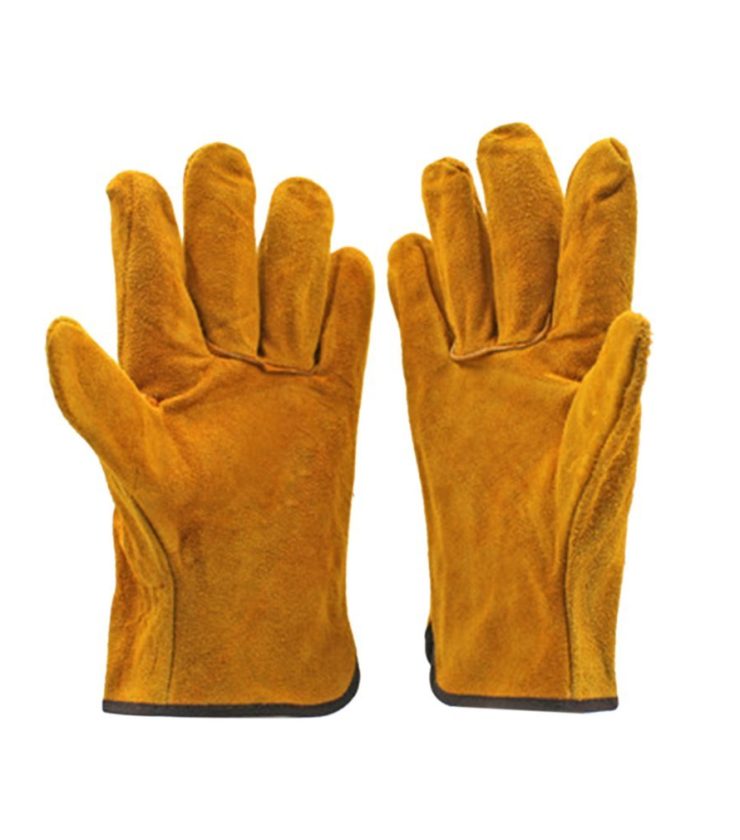 Fire Resistant Durable Cow Leather Welder Safety Gloves